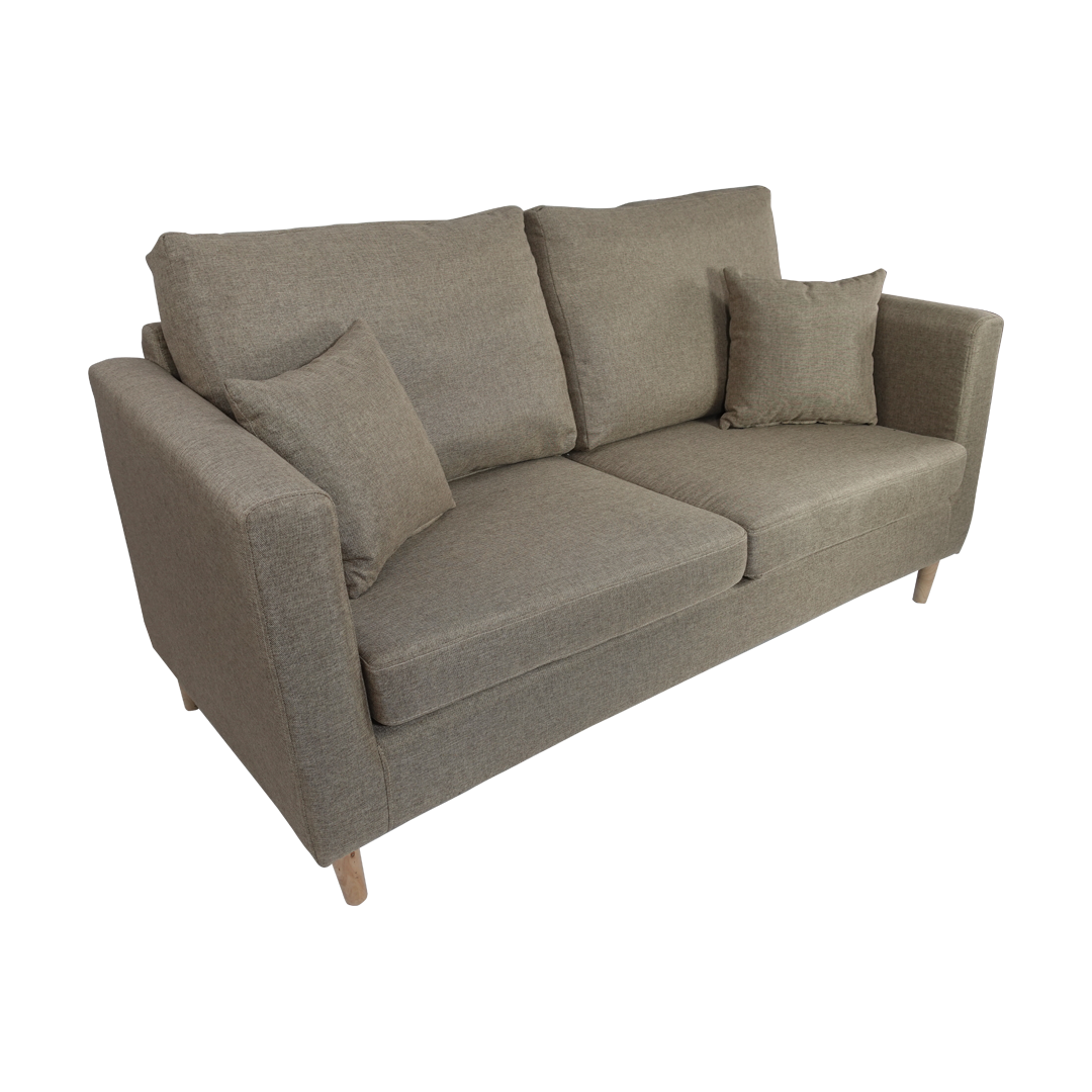 SANDY 2-Seater Fabric Sofa with Pillows Furnigo