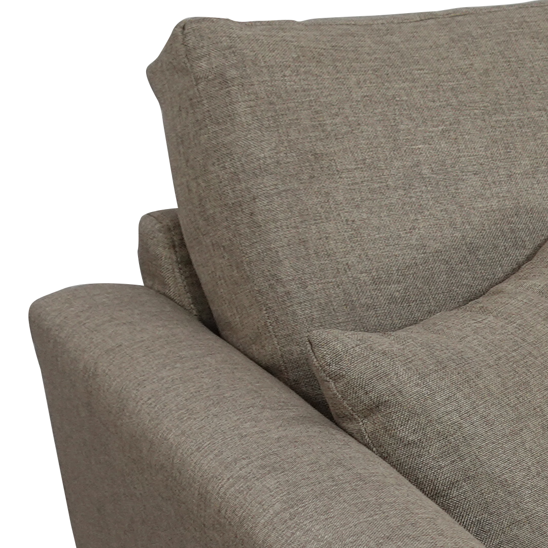 SANDY 3-Seater Fabric Sofa with Pillows AF Home