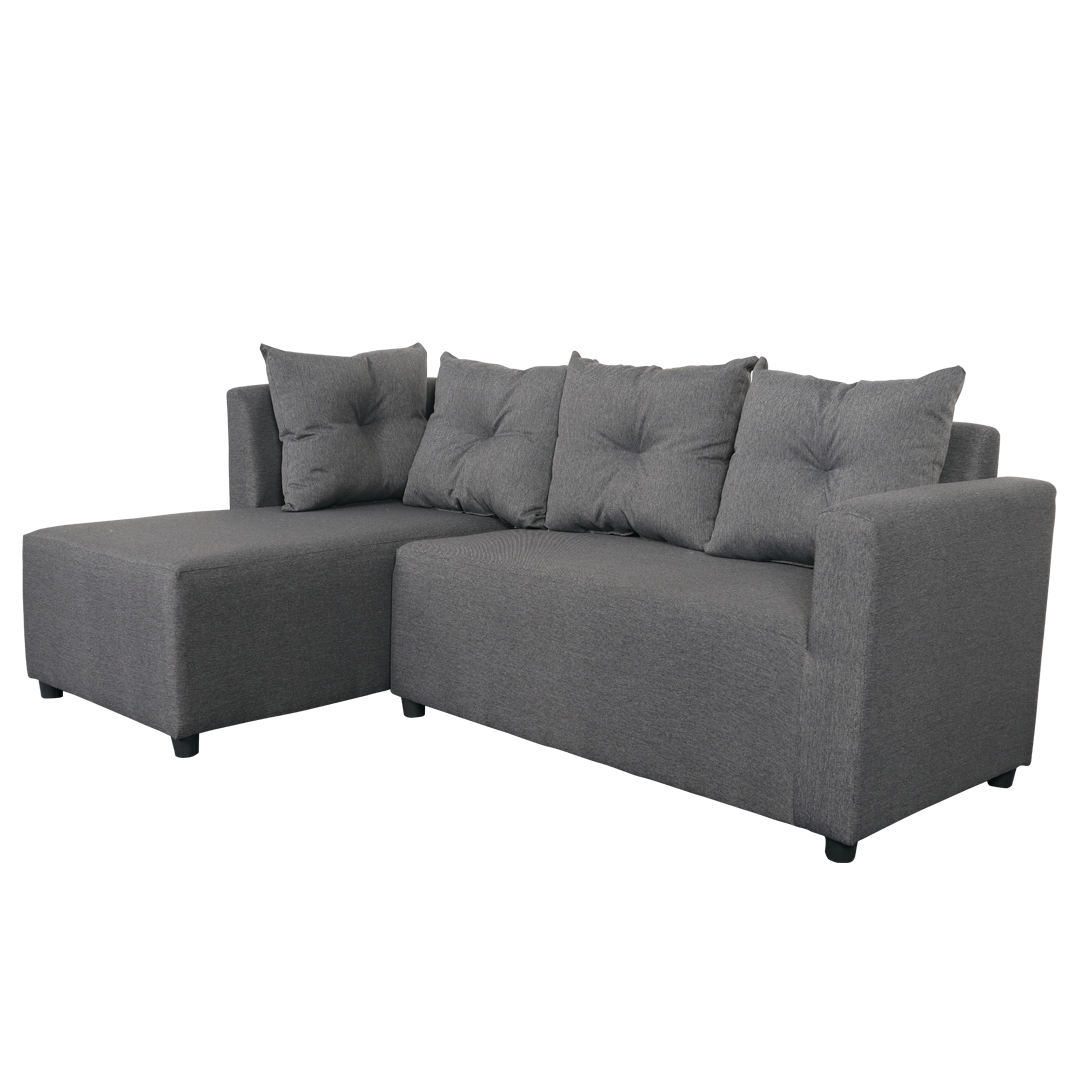 SARAH Corner L-Shape Fabric Sofa Affordahome