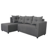 SARAH Corner L-Shape Fabric Sofa Affordahome