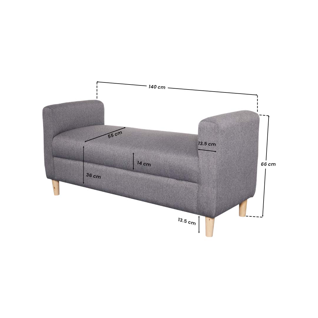 BLANT Fabric Bench Affordahome