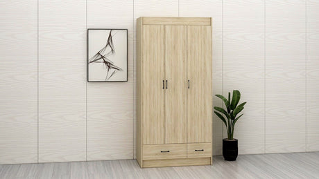 CARMINE 3 Door Wardrobe Furnigo