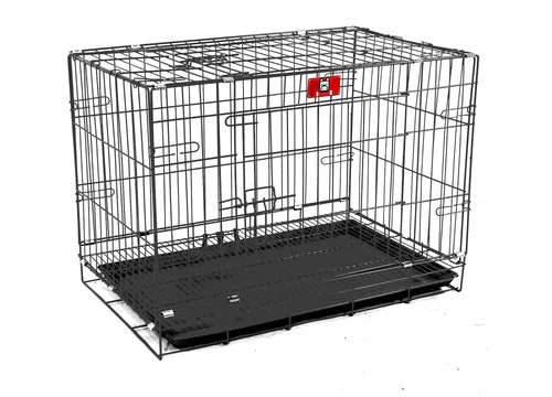 Mr. Chuck Collapsible Pet Crate Black