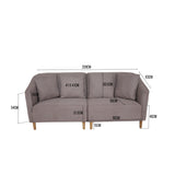 REEVA 3-Seater Fabric Sofa Furnigo