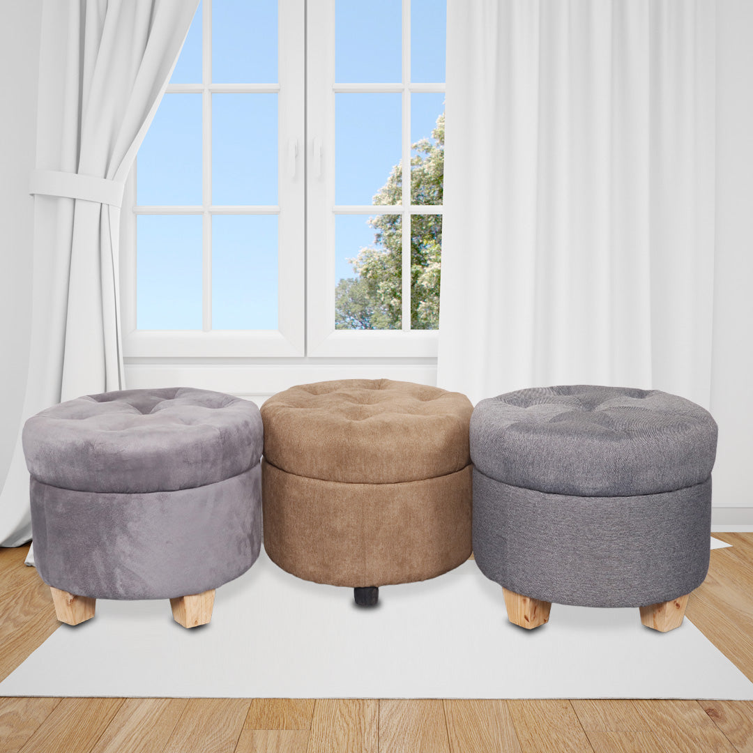 SHIEM Fabric Ottoman Affordahome